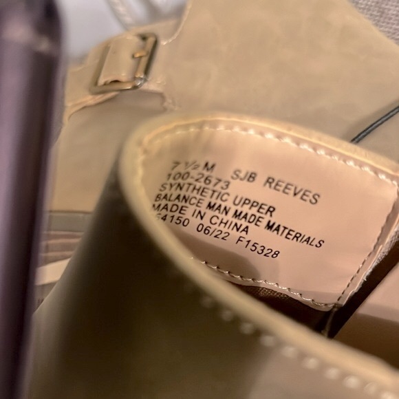 St. John’s Bay tan suede ankle boots, size 7 1/2, NWT. - Picture 11 of 12